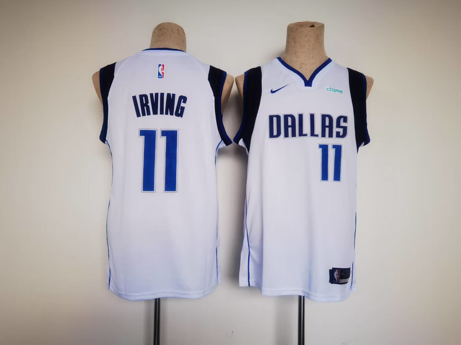 Men Dallas Mavericks #11 Irving White Game Nike 2023 NBA Jersey